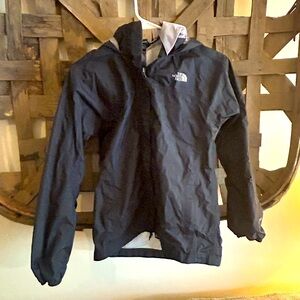 Girls Size L (14/16) Black NorthFace Hyvent Raincoat.